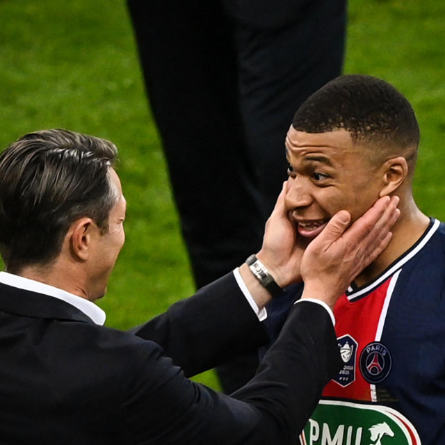 Niko Kovač i Kylian Mbappe
