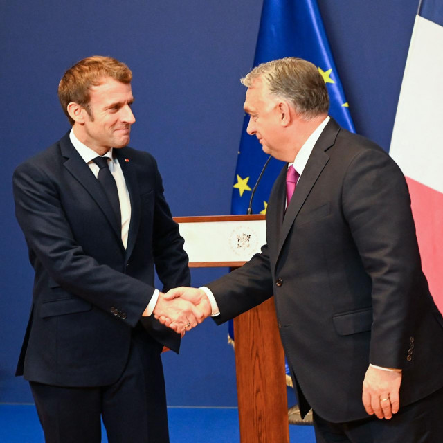 Francuski predsjednik Emmanuel Macron i mađarski premijer Viktor Orban