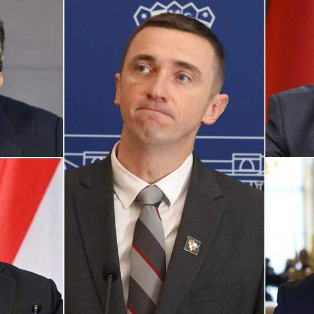 Ivan Penava (sredina), Aleksandar Vučić (lijevo gore), Viktor Orban (lijevo dolje), Milorad Dodik (desno gore), Đorđe Radulović (desno dolje)
