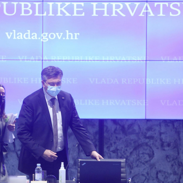  Andrej Plenković na sjednici Vlade
