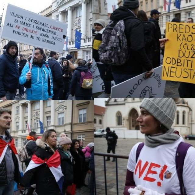 Prosvjed na Markovom trgu
