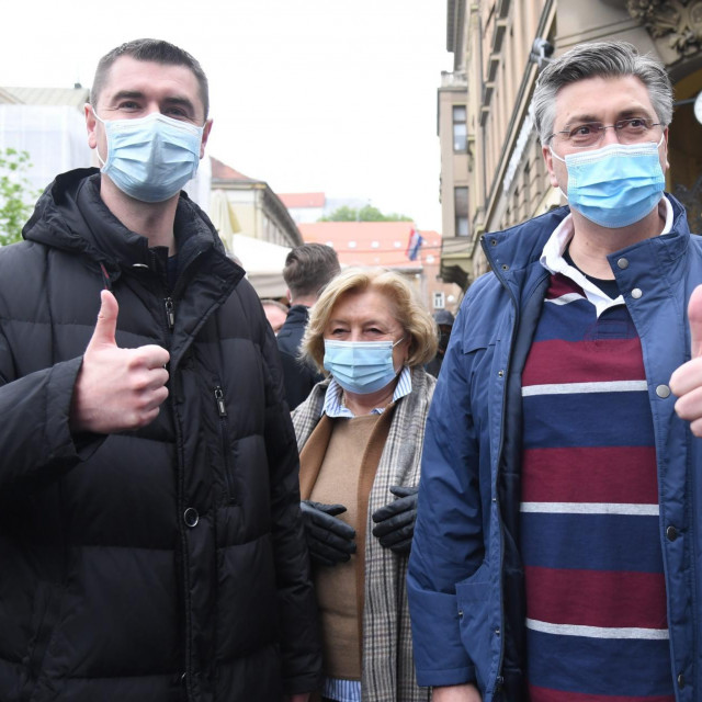 Davor Filipović i Andrej Plenković
