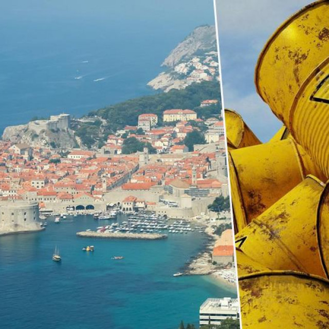 Dubrovnik i ilustracija nuklearnog otpada
