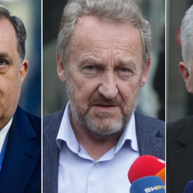 Milorad Dodik, Bakir Izetbegović i Dragan Čović
