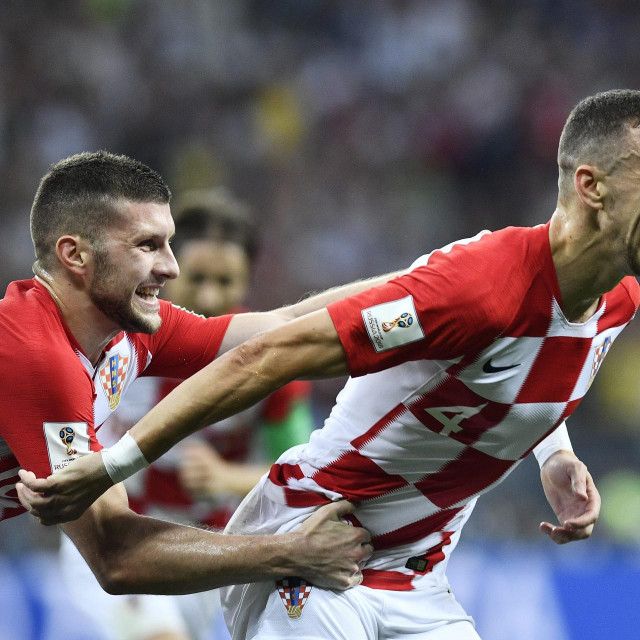 Ivan Perišić nakon što je zabio Francuzima u finalu SP-a
