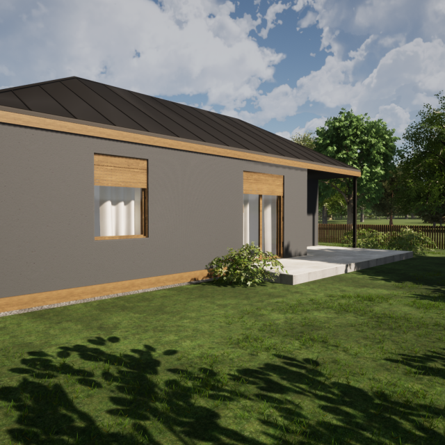 3D prikaz konstrukcije kuće
