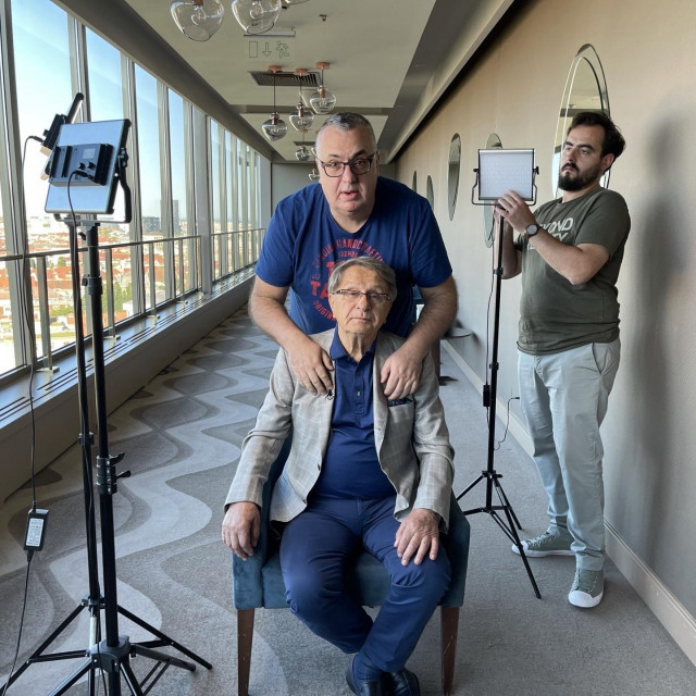 Redatelj Sabahudin Topalbećirević i Miroslav Ćiro Blažević
