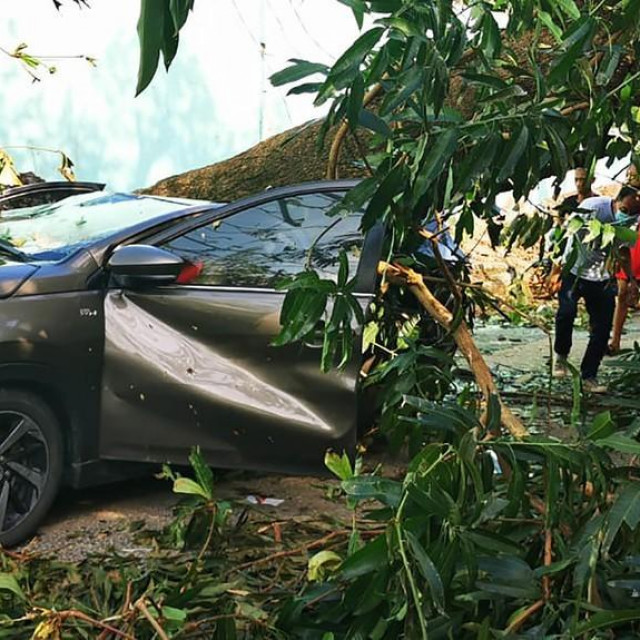 Posljedice tajfuna Rai.
