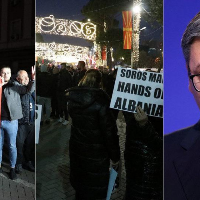 Prosvjedi u Tirani; Aleksandar Vučić
