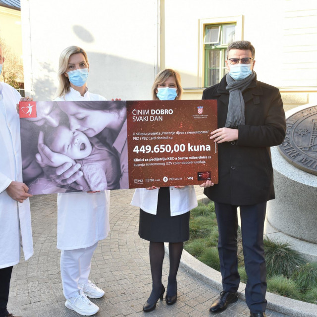 Donacija PBZ Grupe KBC Sestara Milosrdnica.
