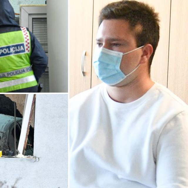 Prizor nesreće na naplatnoj postaji Mraclin i optuženi Luka P.
