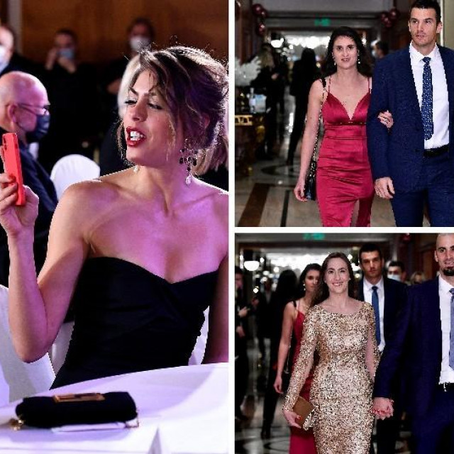 Kolinda Grabar Kitarović, Blanka Vlašić i braća Sinković sa suprugama
