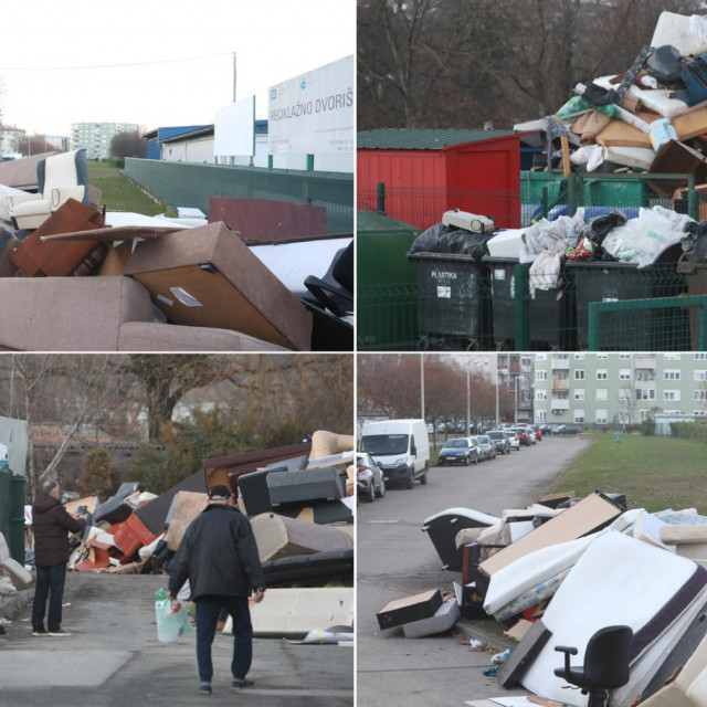 Zagreb zatrpan smećem
