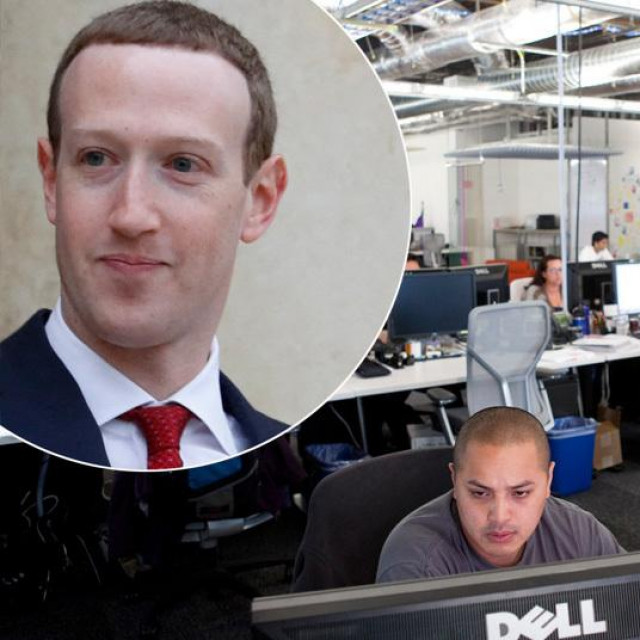Mark Zuckerberg i zaposlenici Facebooka (fotografija iz 2011. godine)