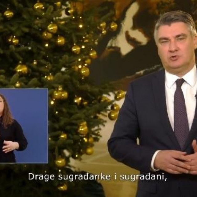 Božićna čestitka Zorana Milanovića
