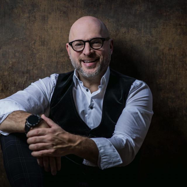 Zagreb, 071121.
Glumac Rene Bitorajac u svom kazalistu Luda kuca.