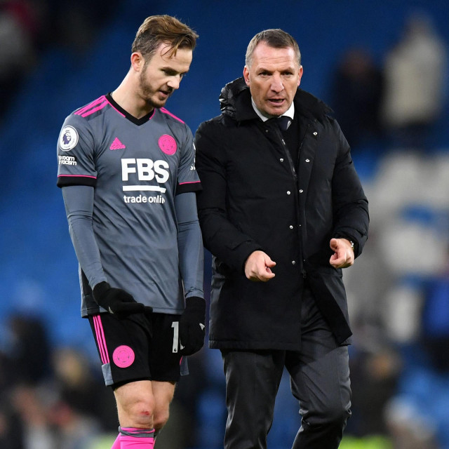 James Maddison i Brendan Rodgers
