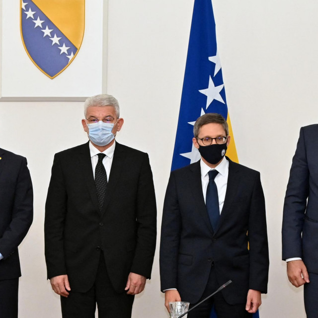 Željko Komšić, Šefik Džaferović, Derek Chollet i Milorad Dodik
