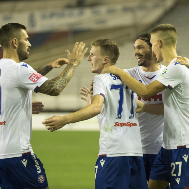 Sahiti (broj 77) je u Prvoj HNL za Hajduk nastupio u 18 utakmica
