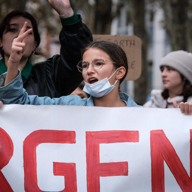 Mladi klimatski prosvjednici, Francuska,2021.
