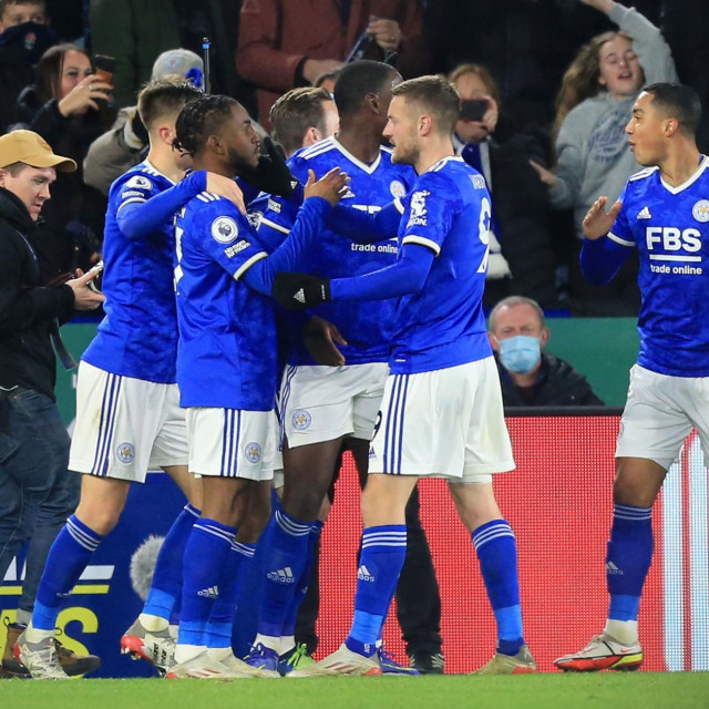 Slavlje igrača Leicestera