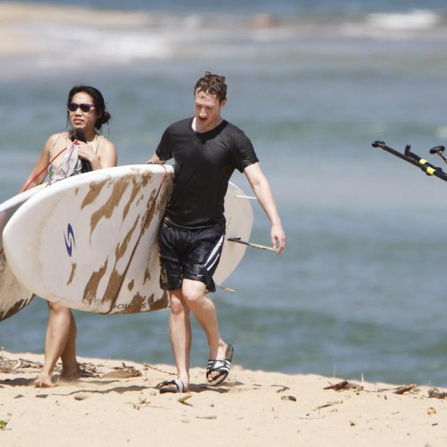 Mark Zuckerberg i Priscilla Chan na Kuaiju
