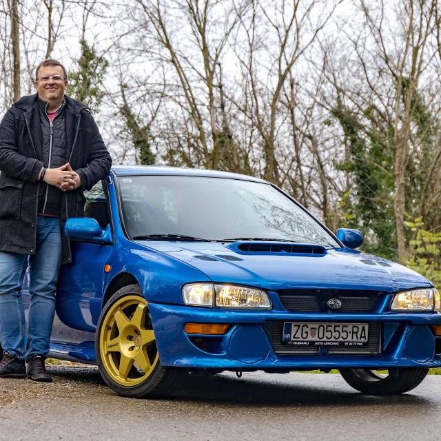 Ivica Vučetić i Subaru Impreza WRX STi Coupe
