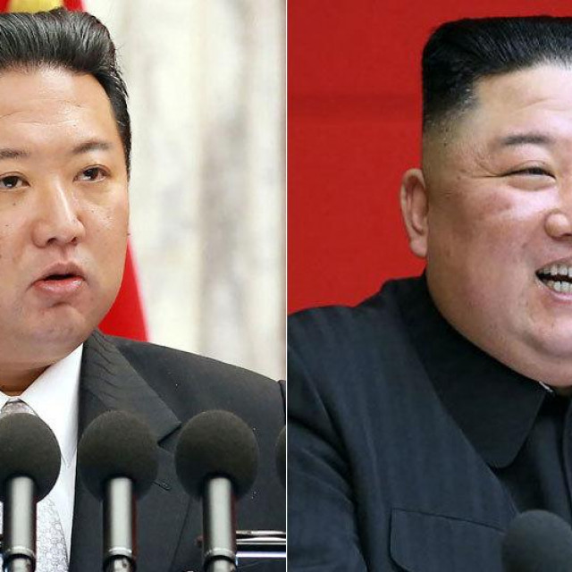 Kim Jong-un danas i prije devet mjeseci
