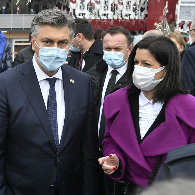 Andrej Plenković i Magdalena Komes
