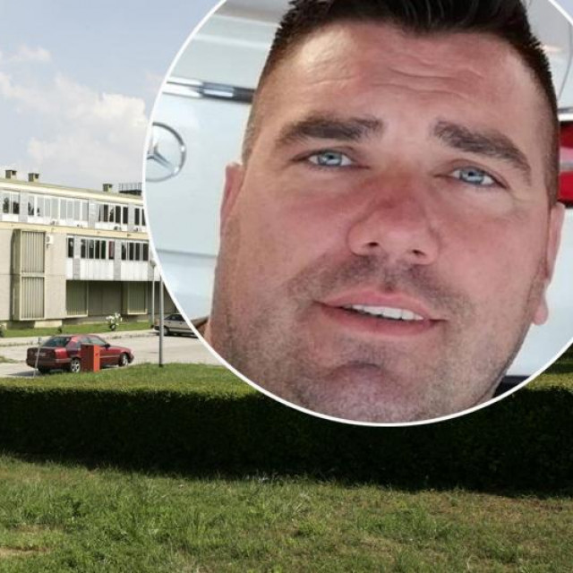 Zgrada zatvora Remetinec i Tomislav Sabljo (u krugu)
 
