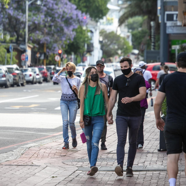 Ilustracija, prizor s ulica Cape Towna
