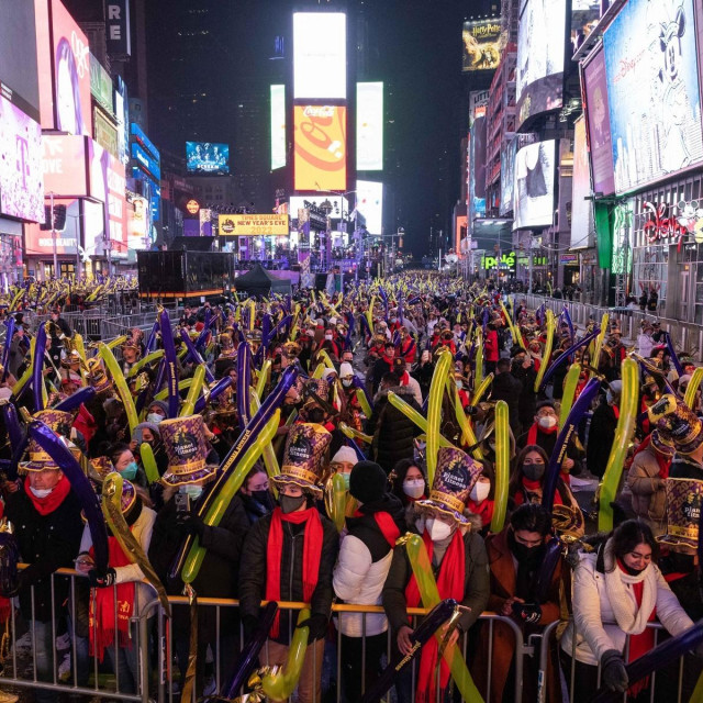 Prizor s proslave Nove godine u New Yorku