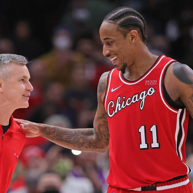 Billy Donovan i DeMar DeRozan
