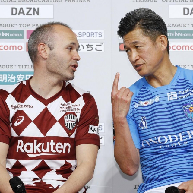 Andres Iniesta i Kazuyoshi Miura odmjerili su snage u japanskoj ligi prije koju sezonu
