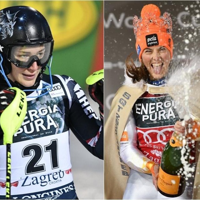 Leona Popović i Petra Vlhova
