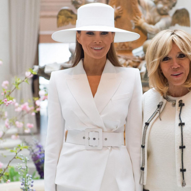Melania Trump i Brigitte Macron
