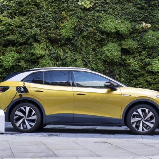 Električni automobil ilustracija
