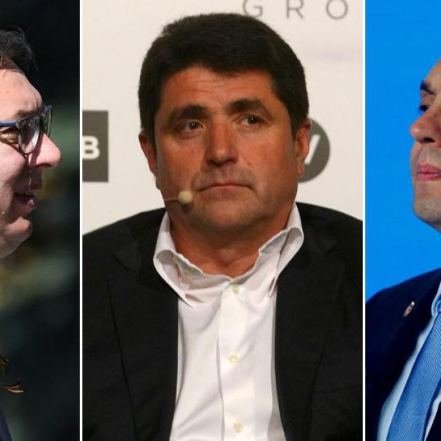 Aleksandar Vučić, Dragan Šolak i Aleksandar Vulin
