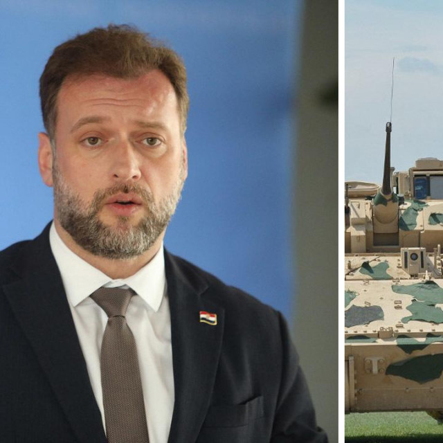 Mario Banožić i borbeno vozilo Bradley
