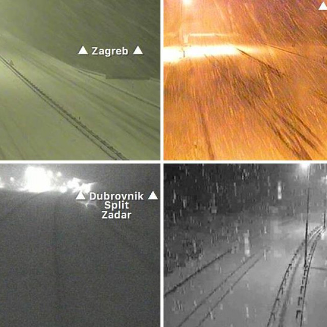 Prizori s autocesta: Sv. Rok (gore lijevo), Gospić (gore desno), Mala Kapela (dolje lijevo), Bosiljevo II (dolje desno)
