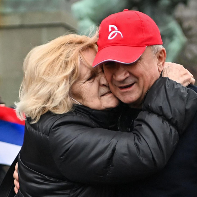 Srđan Đoković, Novakov otac, na prosvjedu u Beogradu
