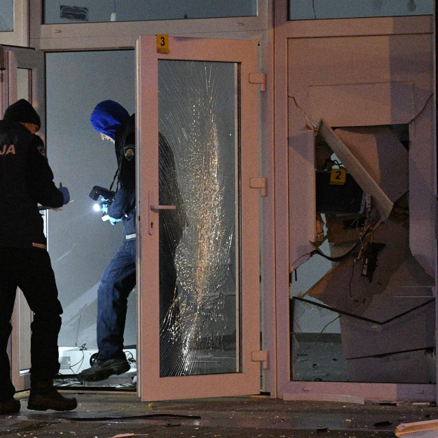 Sveta Klara, eksplozija bankomata Zagrebacke banke.
