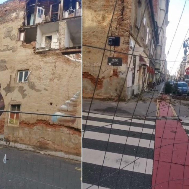 križanje Đorđićeve i Petrinjske ulice u Zagrebu