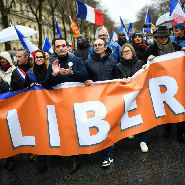 Prosvjed protiv ograničavanja prava necijepljenih u Francuskoj
