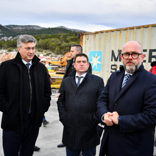 Andrej Plenković, Oleg Butković i Josip Škorić.
