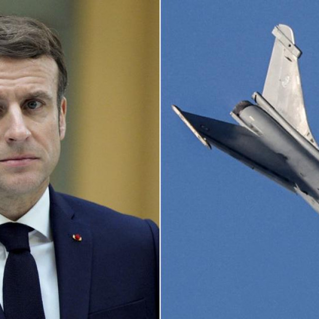 Emmanuel Macron, borbeni zrakoplov Rafale
