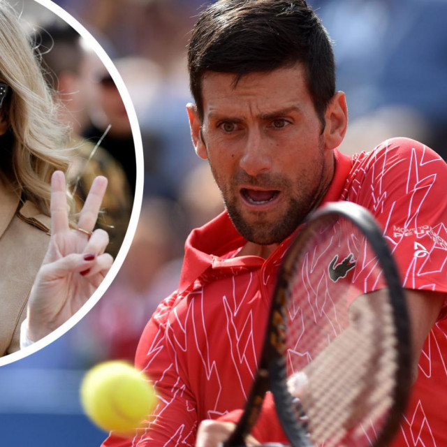 Jelena Veljača i Novak Đoković
