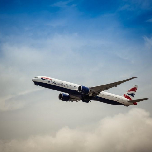 Zrakoplov British Airwaysa/Ilustracija
