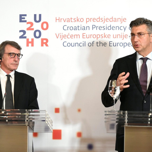 Andrej Plenković i David Sassoli.
