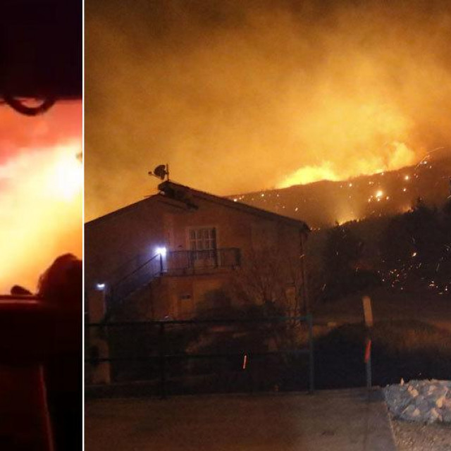 Požar u Lokvi Rogoznici
